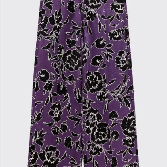 Black Top with Purple Floral Pants - Picture 10 of 10